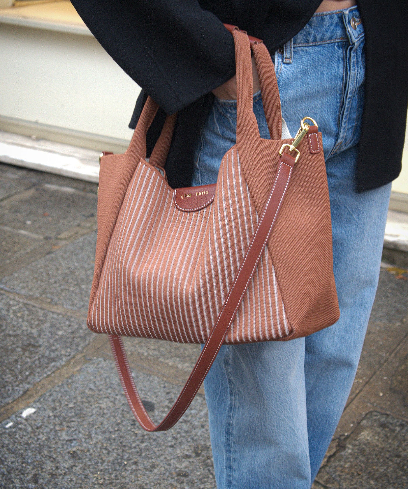 q bag parisトリコット コロネット [新素材ニット バッグ]