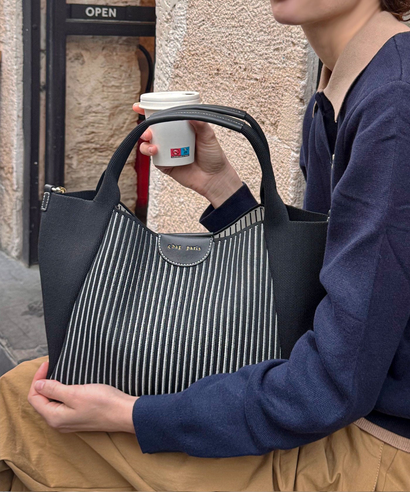 q bag parisトリコット コロネット [新素材ニット バッグ]