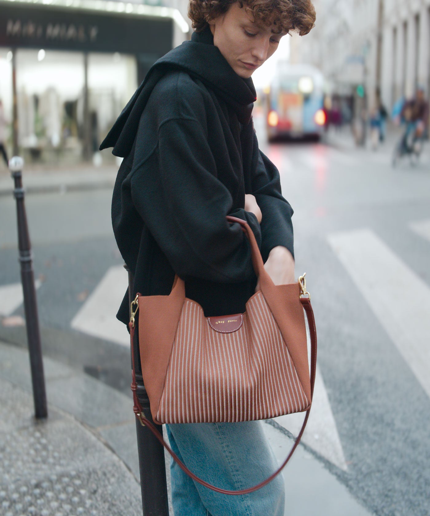 q bag parisトリコット コロネット [新素材ニット バッグ]