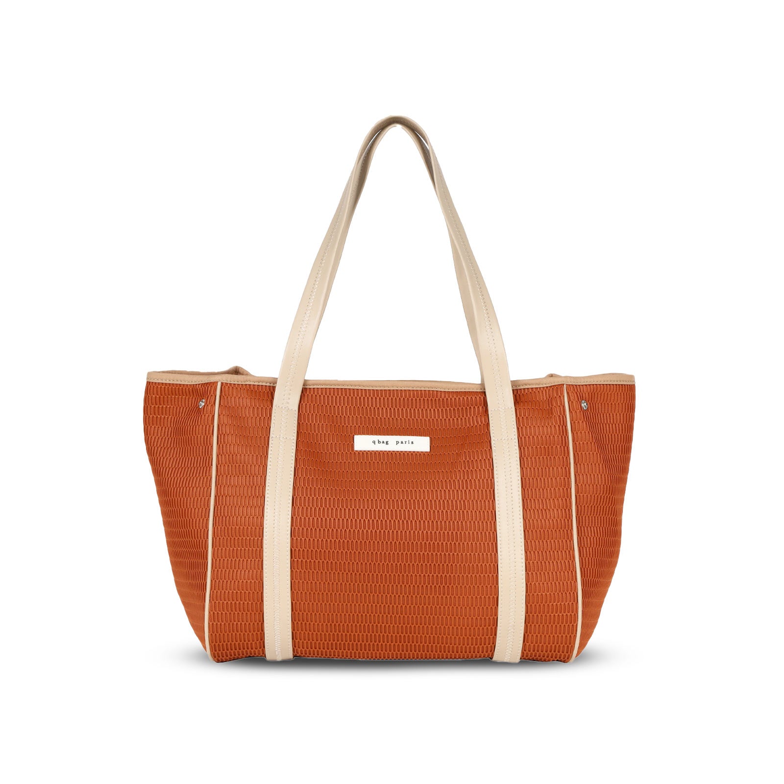 【美品】qbag paris nest zip L トートバッグ チョコレート q bag paris nest zipM（ネストジップ）