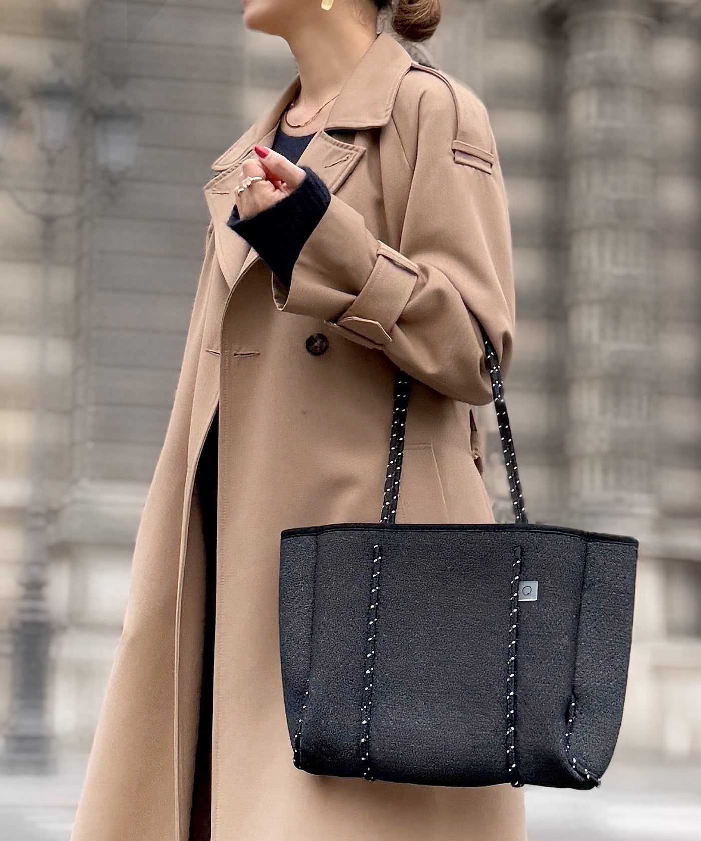 新品未使用　qbag q bag paris zip L ジップ付きで大人気