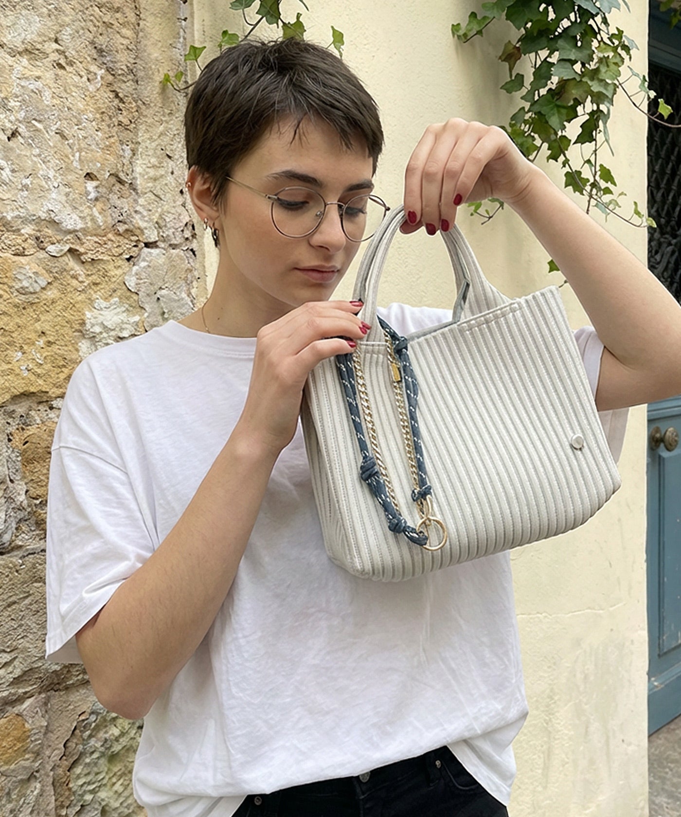 q bag paris トリコット プリュプティ [新素材ニットバッグ]